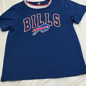 NFL Blue Buffalo Bills Short Sleeve Jersey Tshirt Women’s Size Medium